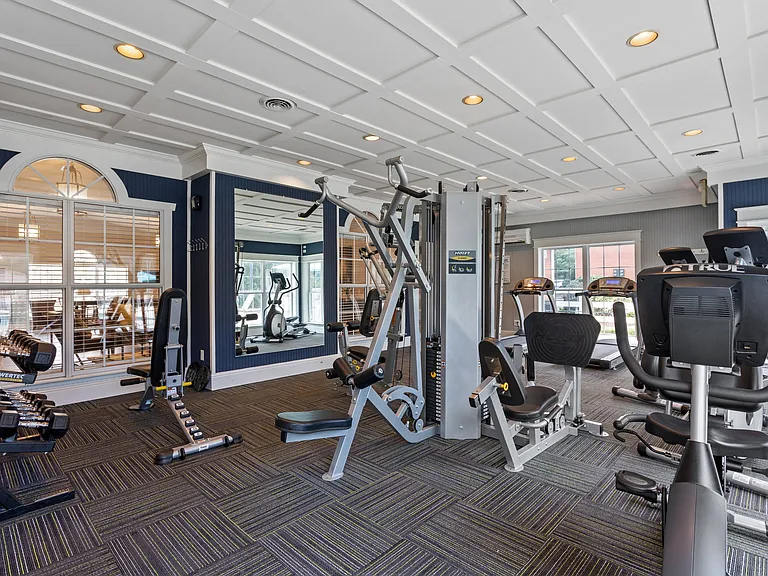 Fitness Center with Training Equipment