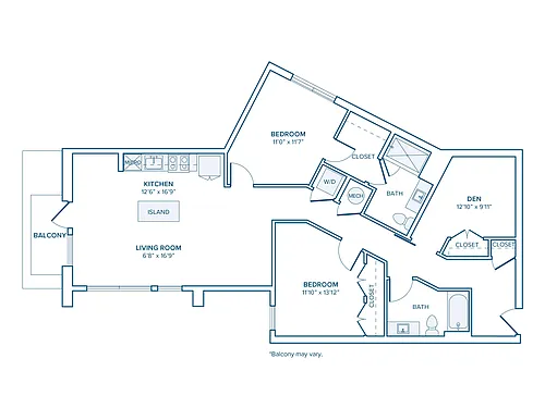 Floor plan B21D