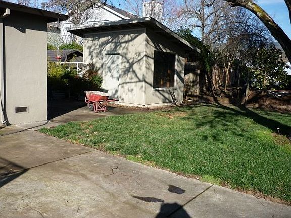 backyard and shed