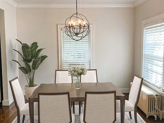 dining room staged