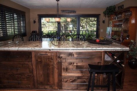 View from kitchen and dining