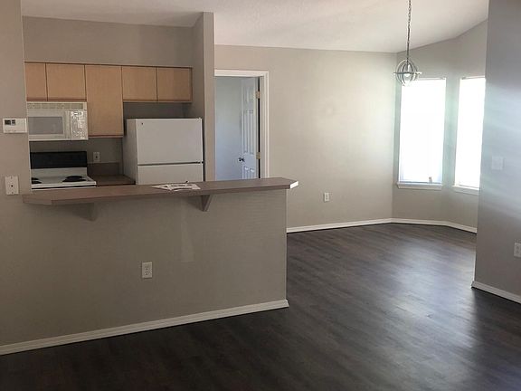 Living, kitchen and dining area.