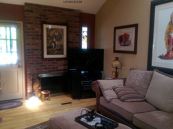 living room- gas fireplace