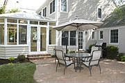Side of the property with new patio!