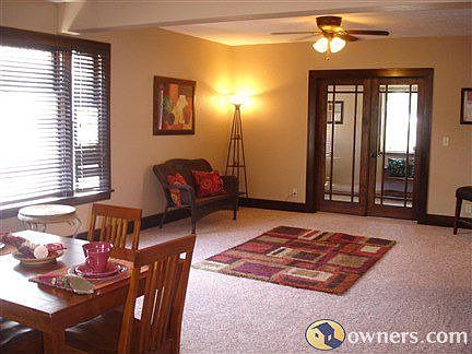 French doors off livingroom to office or sunroom