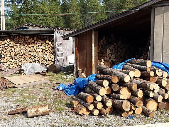 Lots of wood storage