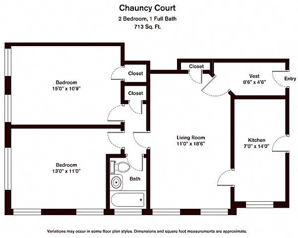 Floor plan 2 Bedroom