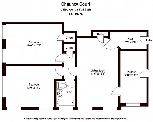Floor plan 2 Bedroom