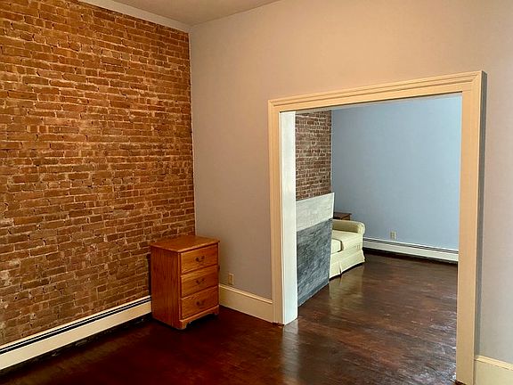 Separate living space and bedroom.