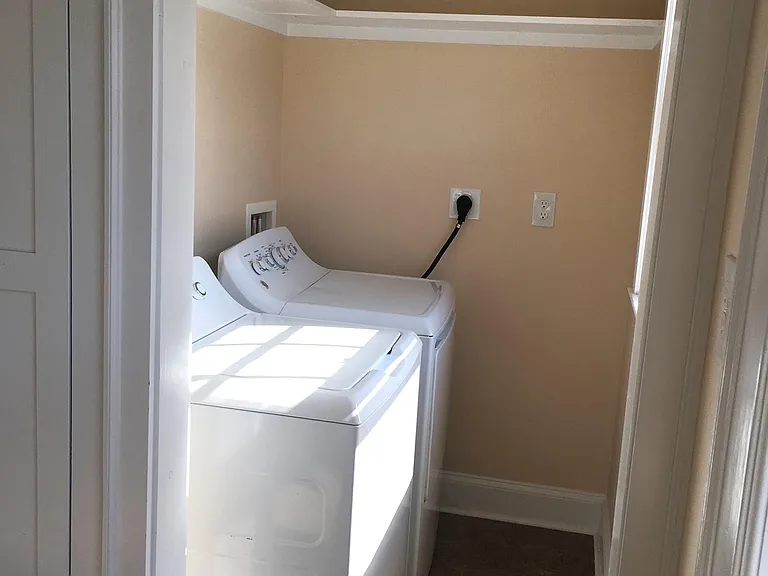New washer and dryer in pantry area (off the kitchen)