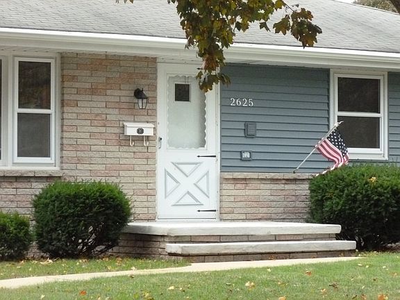 An updated porch leads into..