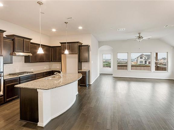 Open concept kitchen - living room - dining area.