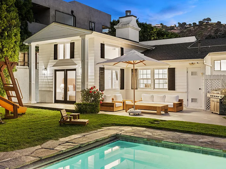Embrace the nighttime ambiance in the outdoor lounge.