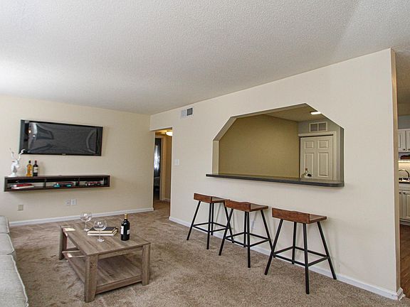 Living Room, Bar, & Kitchen