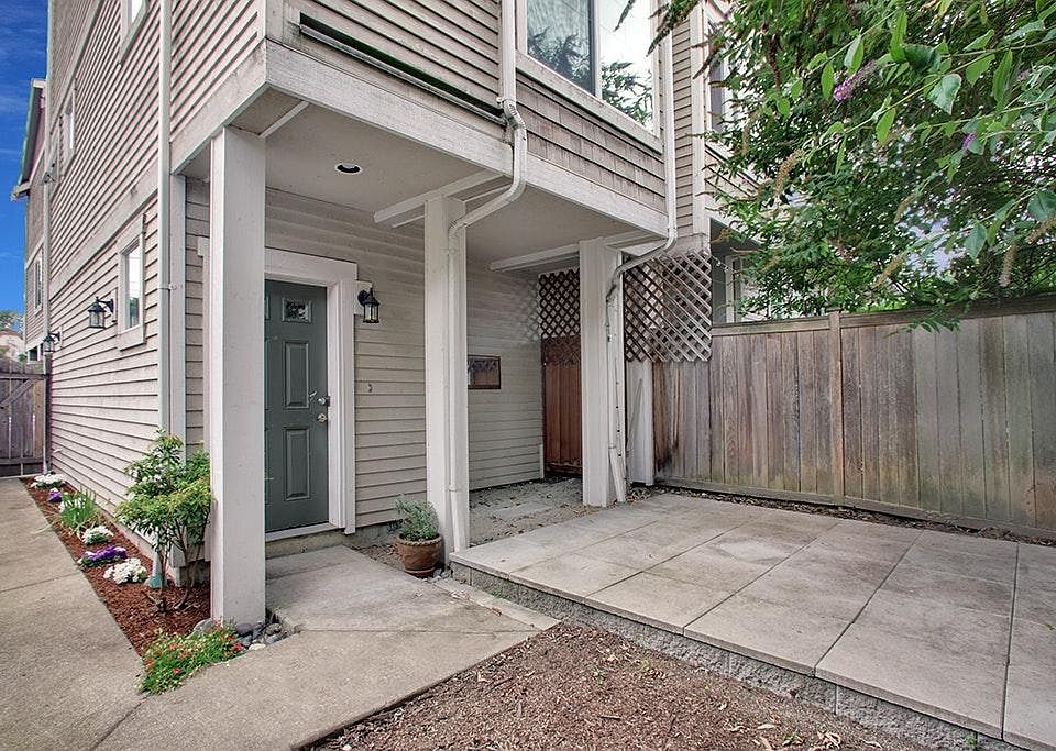 Home features large patio and private, secure entry.