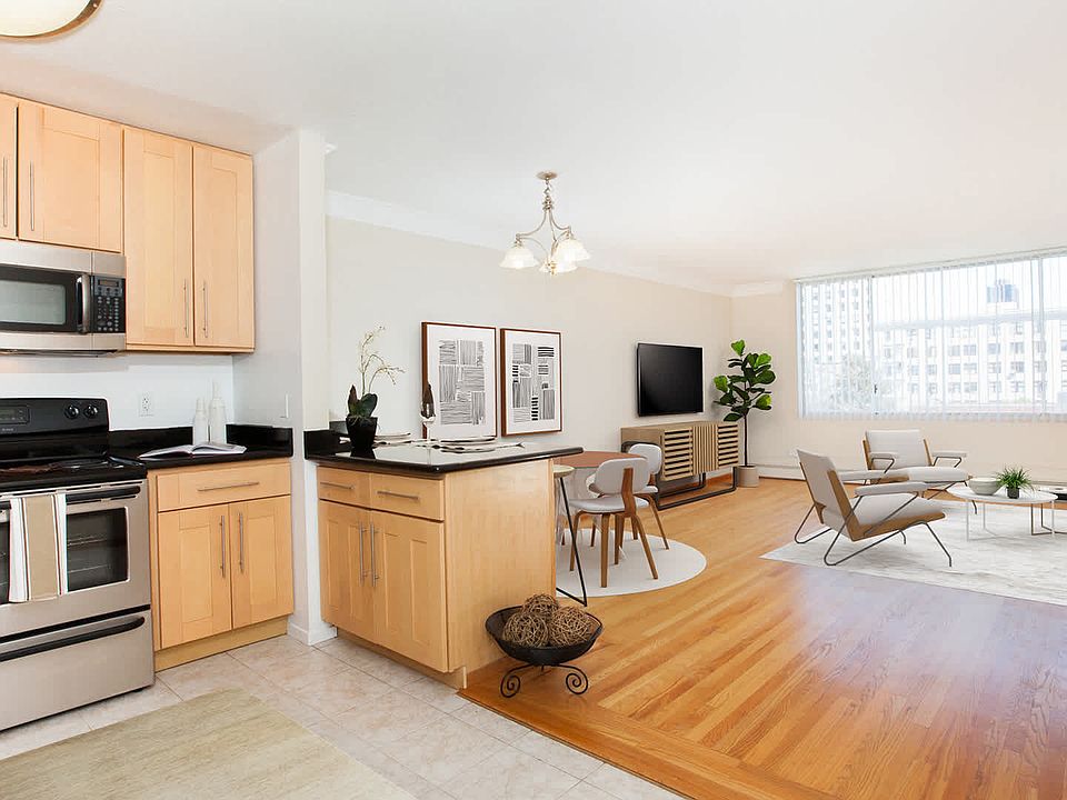 Living and Dining Room with Hardwood Flooring