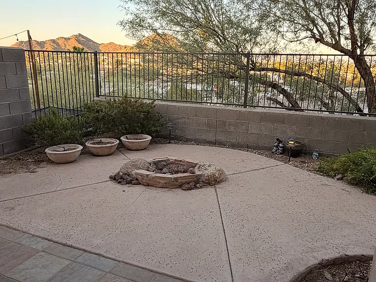Backyard with views