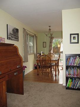 Living room looking towards dining area