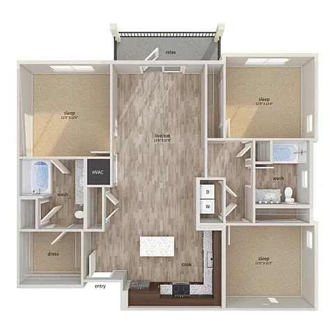 Floor plan C1-REI