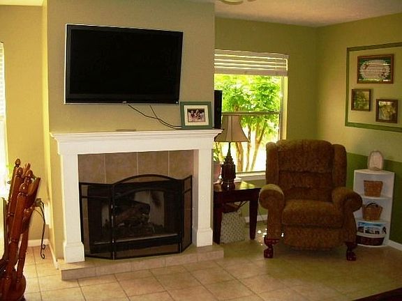 Den with Fireplace