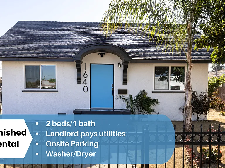 +2 bedroom/1 bath
+750 sq. ft
+Onsite parking
+Queen beds
+Washer/Dryer
+Dishwasher
+Mini split (AC / Heater)
+Single level
+1 pet okay