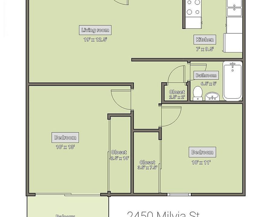 2nd image of 2450 Milvia St #6