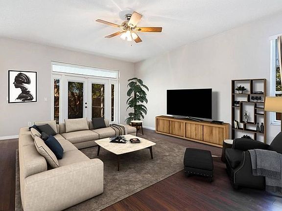 Virtually staged Family Room!