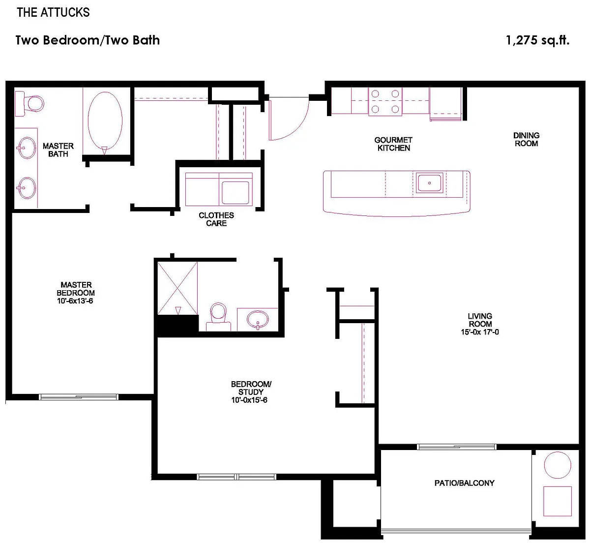 Floor plan The Attucks