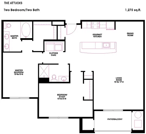 Floor plan The Attucks