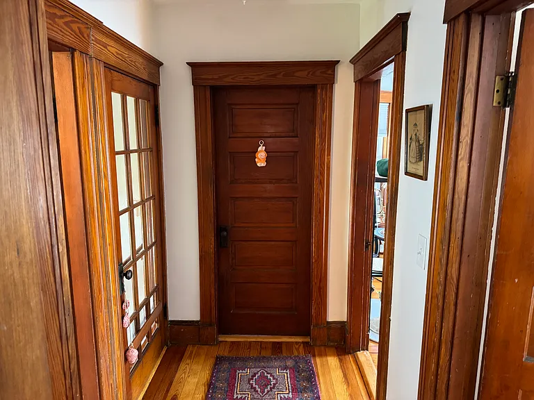 Hall toward study with kitchen at your back.