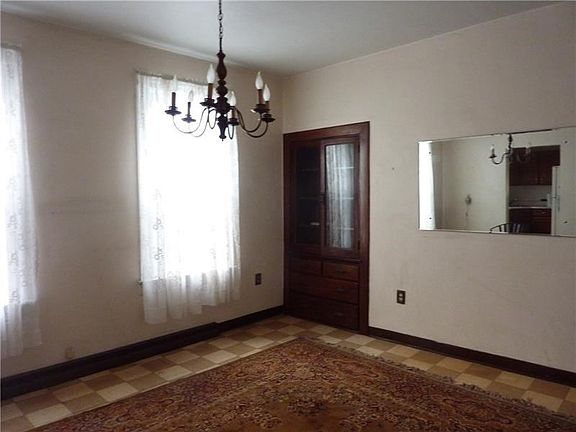 Large Dining Room with built In Cabinet.