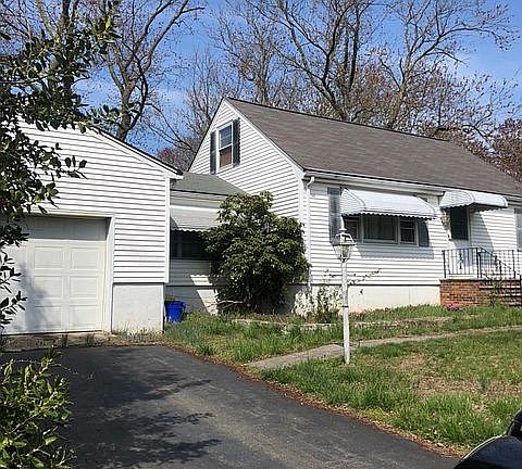 front, garage and driveway