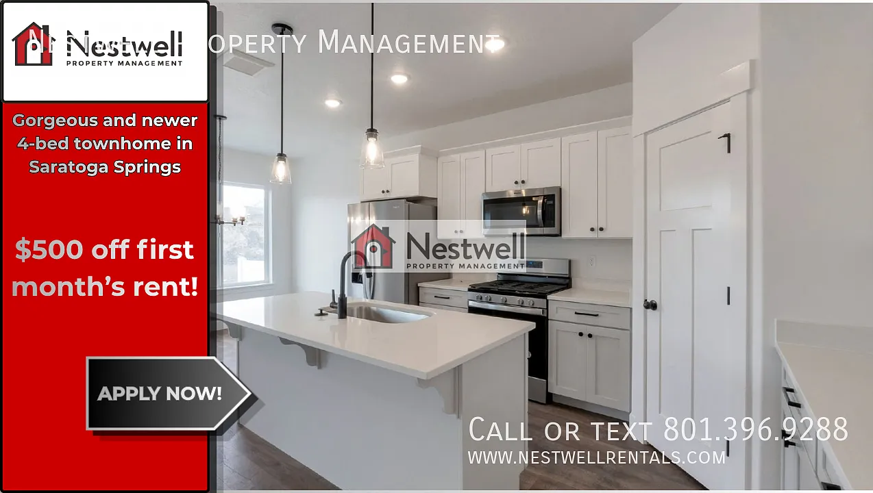 Beautiful Townhome in Saratoga Springs - $500 off 1st months rent! — Photo 1