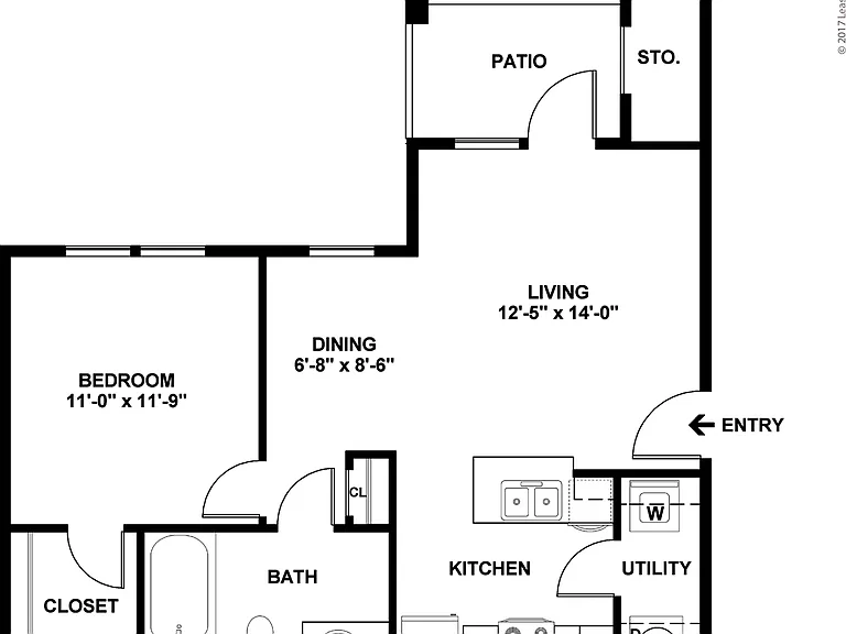 A1: Beds - 1: Baths - 1: SqFt Range - 643 to 643