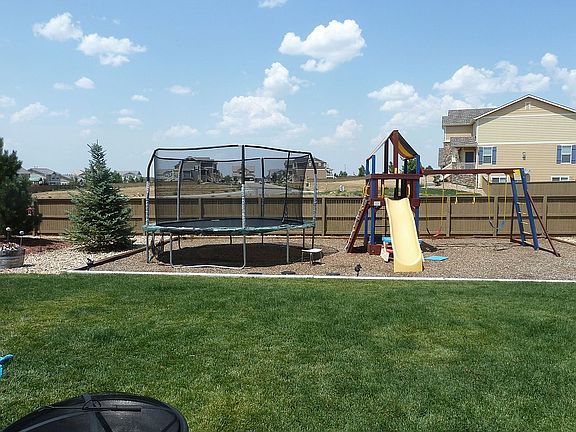 Backyard with Trampoline
