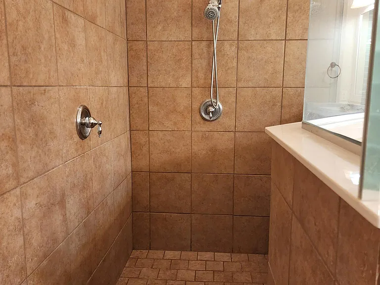 Walk in shower in master bath