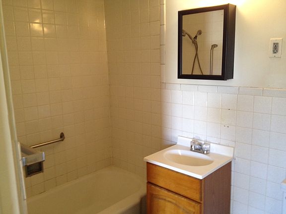 typical studio style bathroom