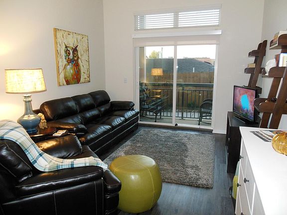 Living space with tall ceilings