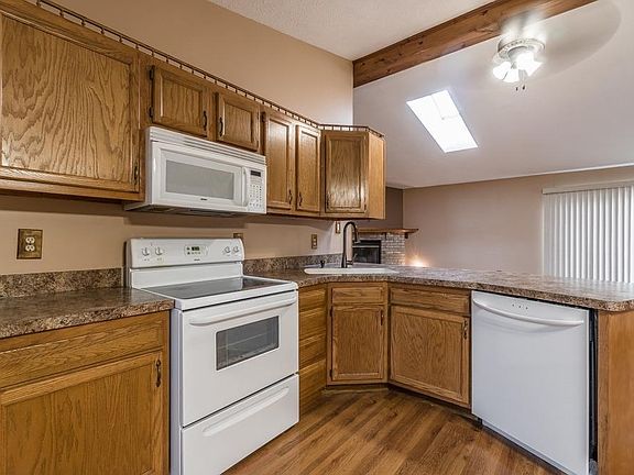 Perfect placement provides easy access to fridge, stove/oven, sink and dishwasher.