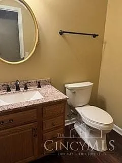 First floor powder room.