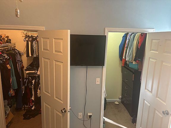 Double walk-in closets 