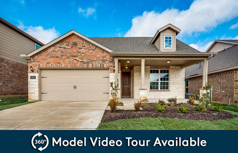 The Emory, a one-story home with 2-car garage, shown with Home Exterior 37