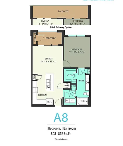 Floor plan A8