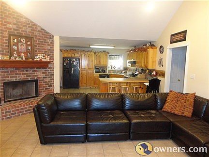 Fire Place and Kitchen View