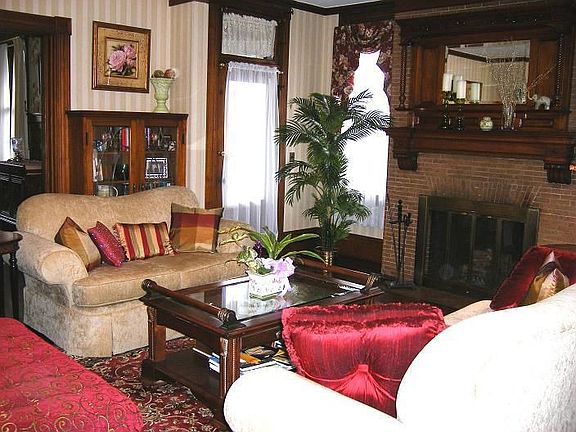 Leaded glass built-ins in the Living Room