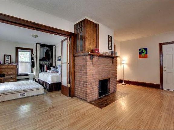 Large living room with hardwood floors