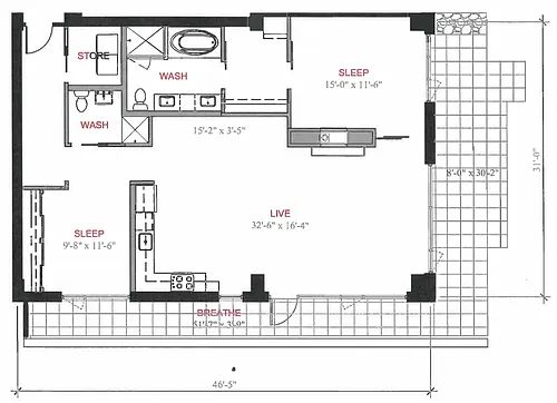 Floor plan B7