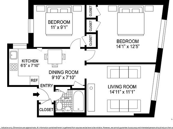 2nd image of 540 Metropolitan Ave APT 3F
