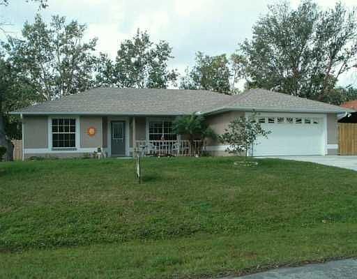Shade trees in backyard