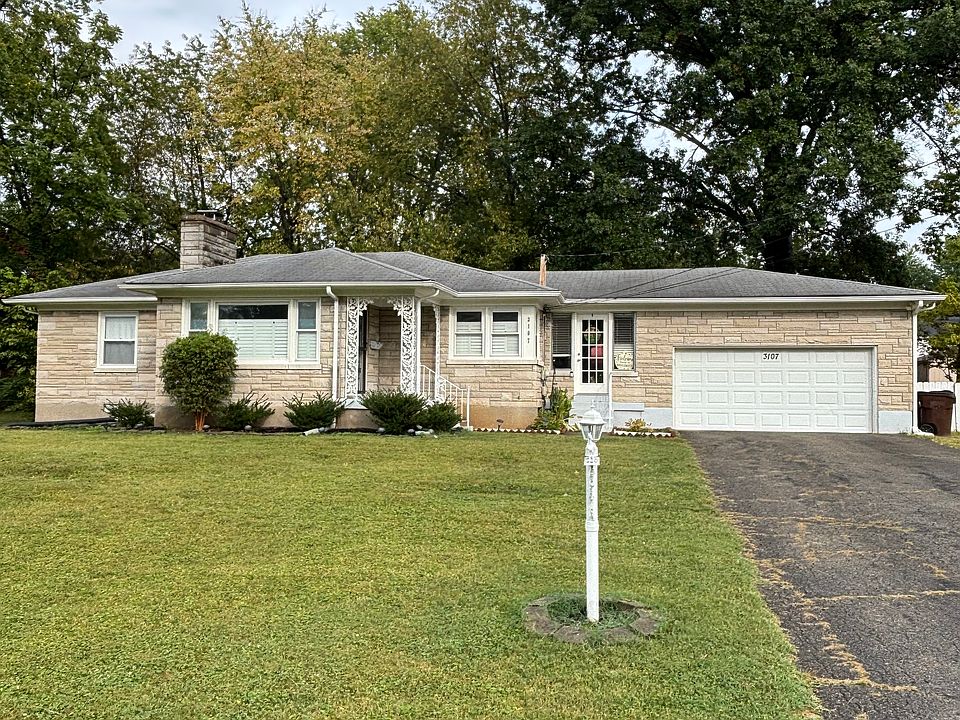 Front of home showing attached two car garage